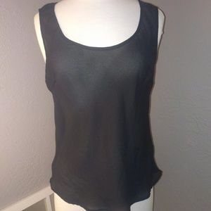 Sheer black blouse